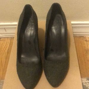 Cos Wool Green Heels